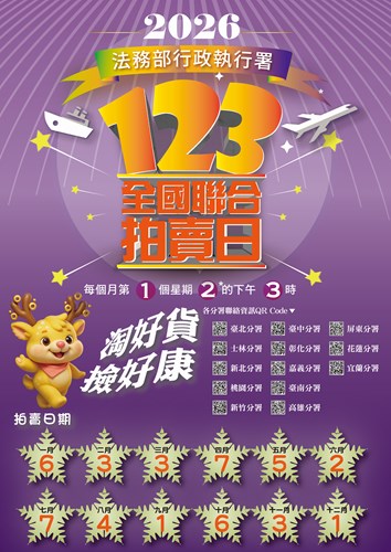 115年新北分署聯合拍賣海報